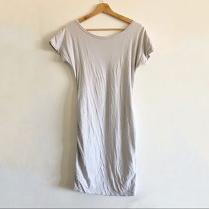 Sundry Boatneck Ruched Dress